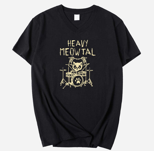 Heavy Meowtal V-Neck