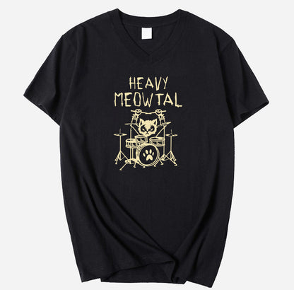 Heavy Meowtal V-Neck