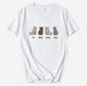 Un Deux Trois Cat With Color V-Neck