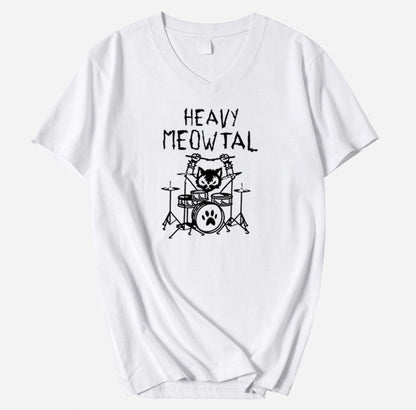 Heavy Meowtal V-Neck
